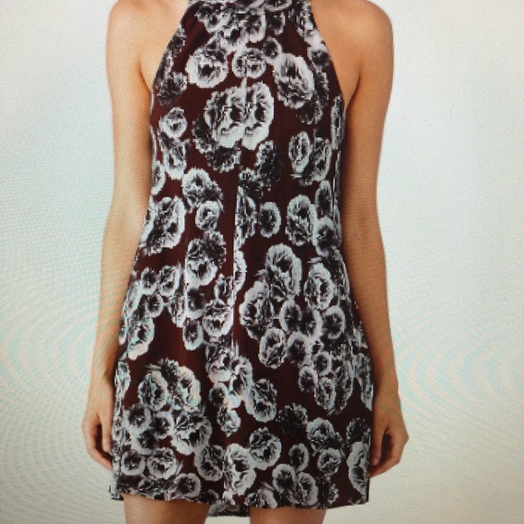 Bordeaux floral Suzi swing dress - Picture 4 of 4